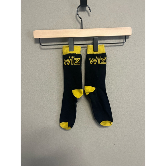 The WIZ Socks One Size Black Yellow - Picture 1 of 2